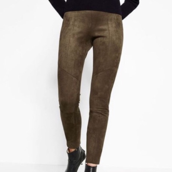 zara suede pants